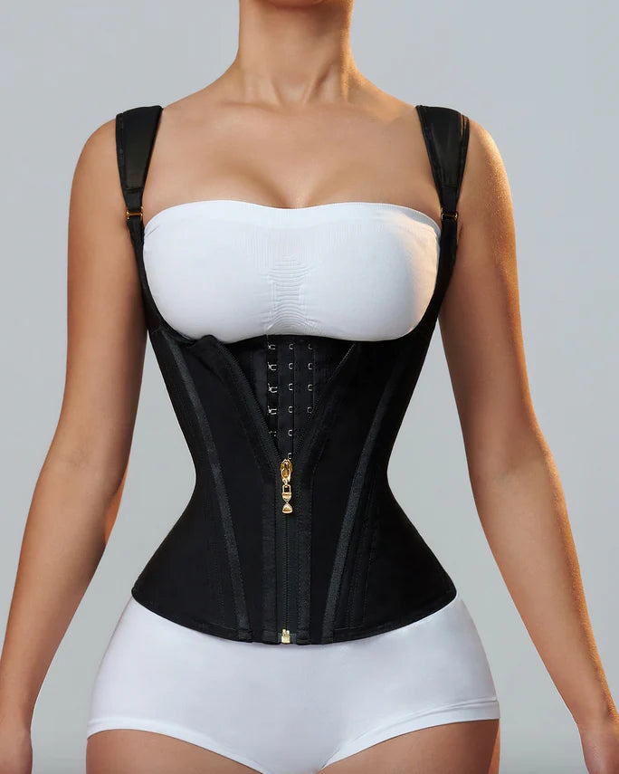 Waist Trainer for Body Shaper Corset Vest Tank Top with Steel Bones