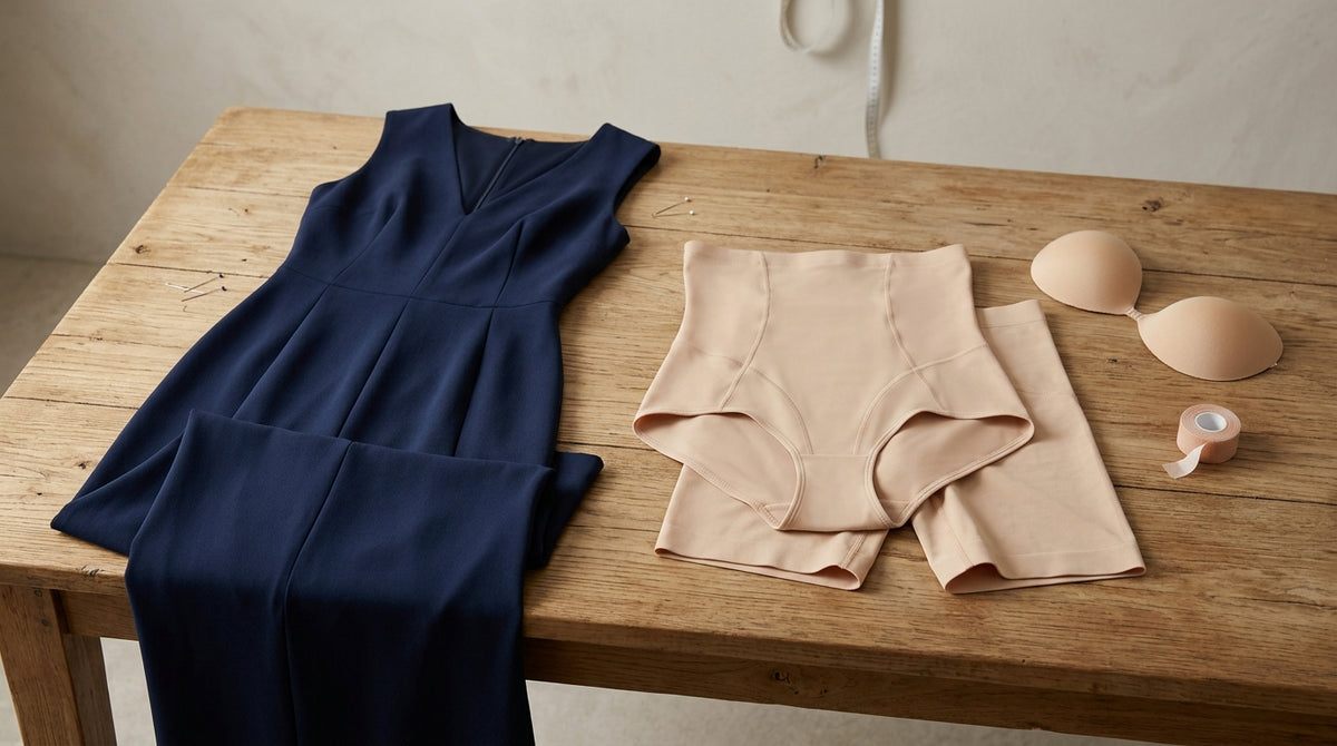 Invisible shapewear: compare 3 dress styling methods