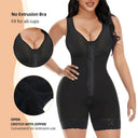 QualisPrime® Tummy Control Full Body Shapewear Butt Lifter Bodysuit with Zipper Crotch