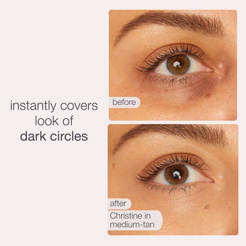 Neutralize dark under-eyes with this waterproof, full-coverage CC corrector. Multi-tasking nutrient-rich formula moisturizes, evens skin tone and smooths fine lines. Free brush (while supplies last). undereye color corrector, dark circle corrector, peach corrector, orange corrector, color corrector dark circles, full coverage undereye, waterproof under eye corrector, neutralize under eye discoloration