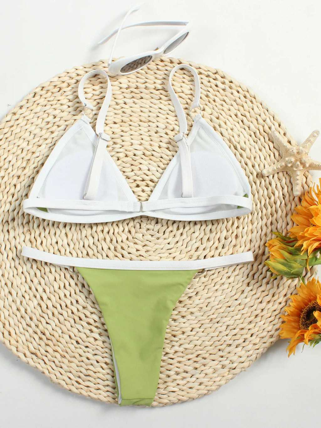 Sexy Bikini 2021 Solid Swimsuit Women Swimwear White Push Up Bikini Set Brazilian Bathing Suit Summer Beach Wear Swimming Suit