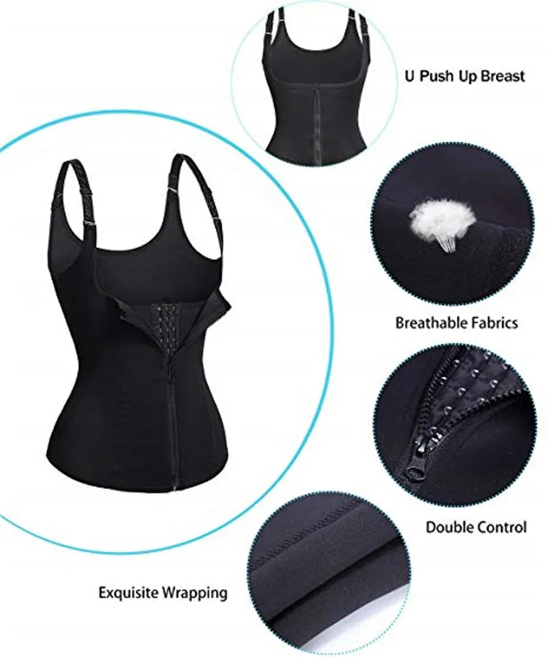 Shapewear Waist Trainer Push Up Slimming Vest Tummy Control Tank Top