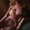 Pink Lace Ruffle Bra & Panty Lolita Lingerie Set