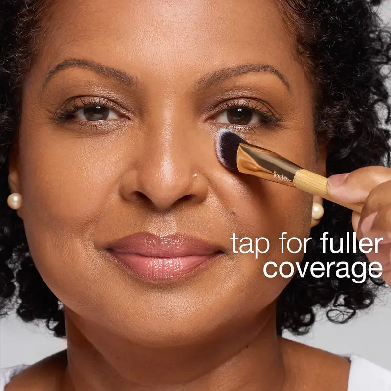 Neutralize dark under-eyes with this waterproof, full-coverage CC corrector. Multi-tasking nutrient-rich formula moisturizes, evens skin tone and smooths fine lines. Free brush (while supplies last). undereye color corrector, dark circle corrector, peach corrector, orange corrector, color corrector dark circles, full coverage undereye, waterproof under eye corrector, neutralize under eye discoloration