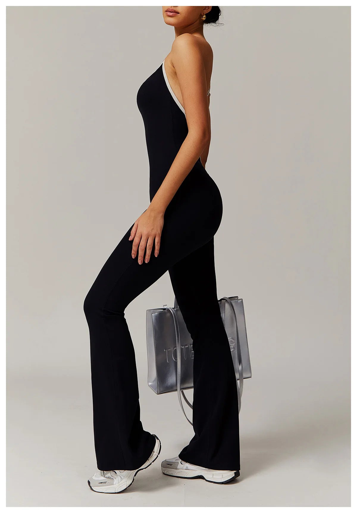 FlareCut Jumpsuit - Backless Strap