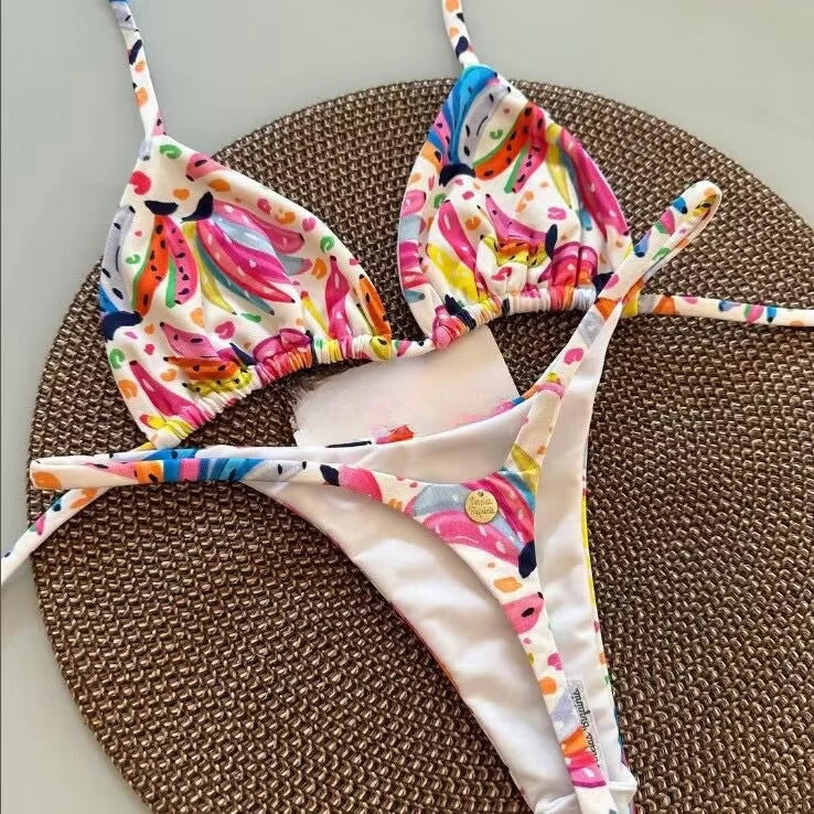 Savanna Luxe – Leopard Trim Bikini