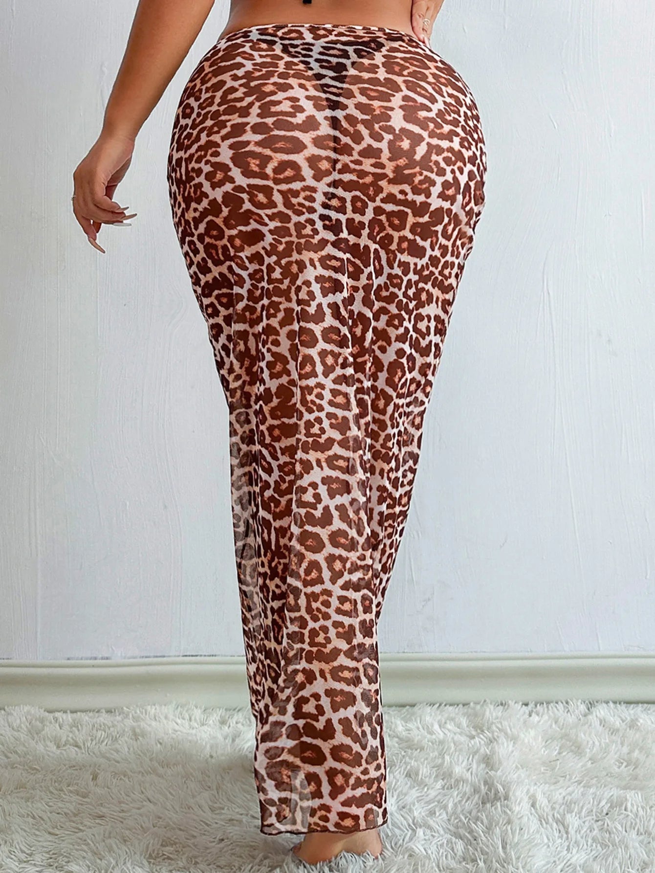 Feline Mesh - High-Waist Skirt