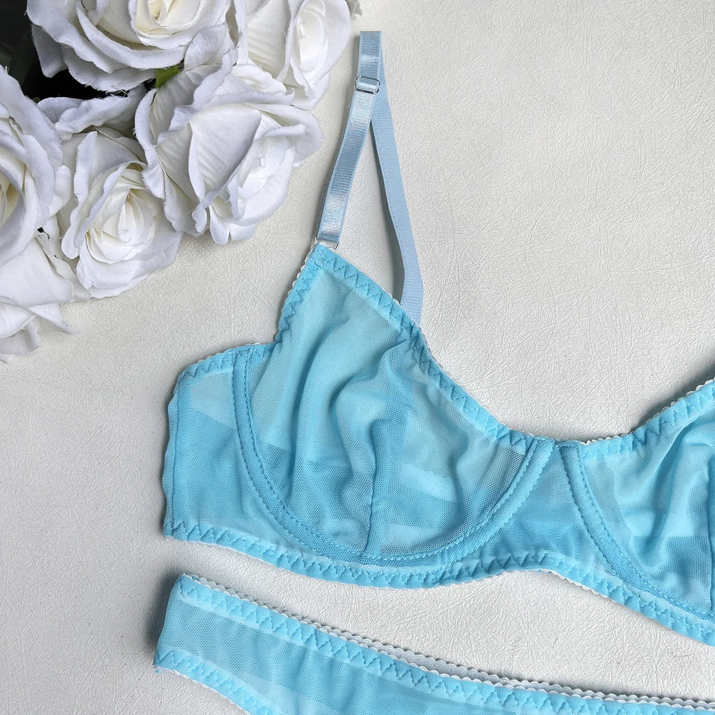 Seamless Lace Push-Up Bra & Panty Set