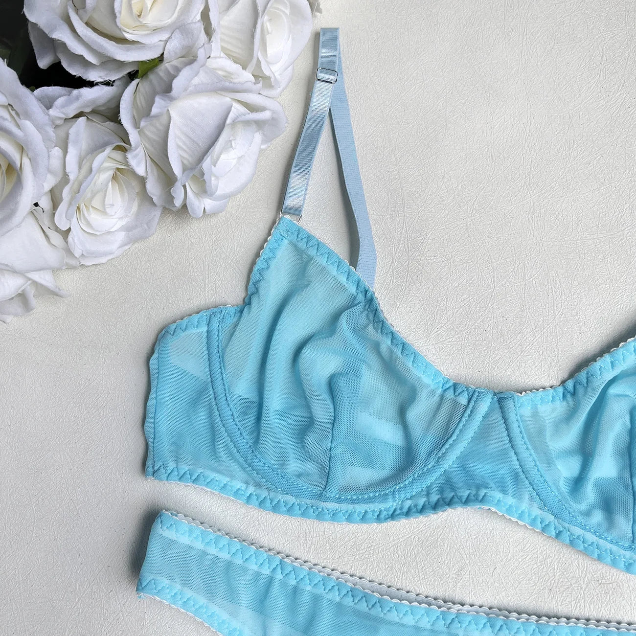 Seamless Lace Push-Up Bra & Panty Set