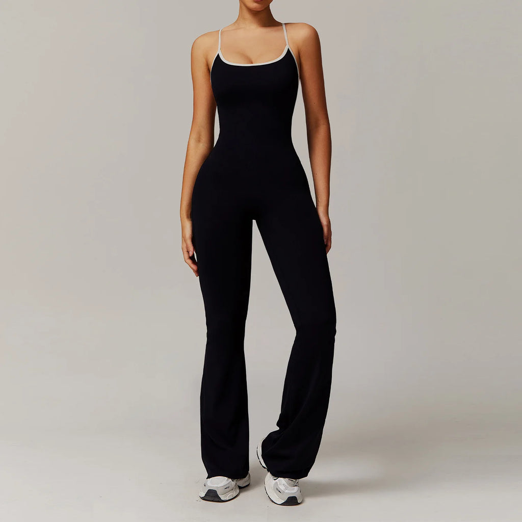 FlareCut Jumpsuit - Backless Strap