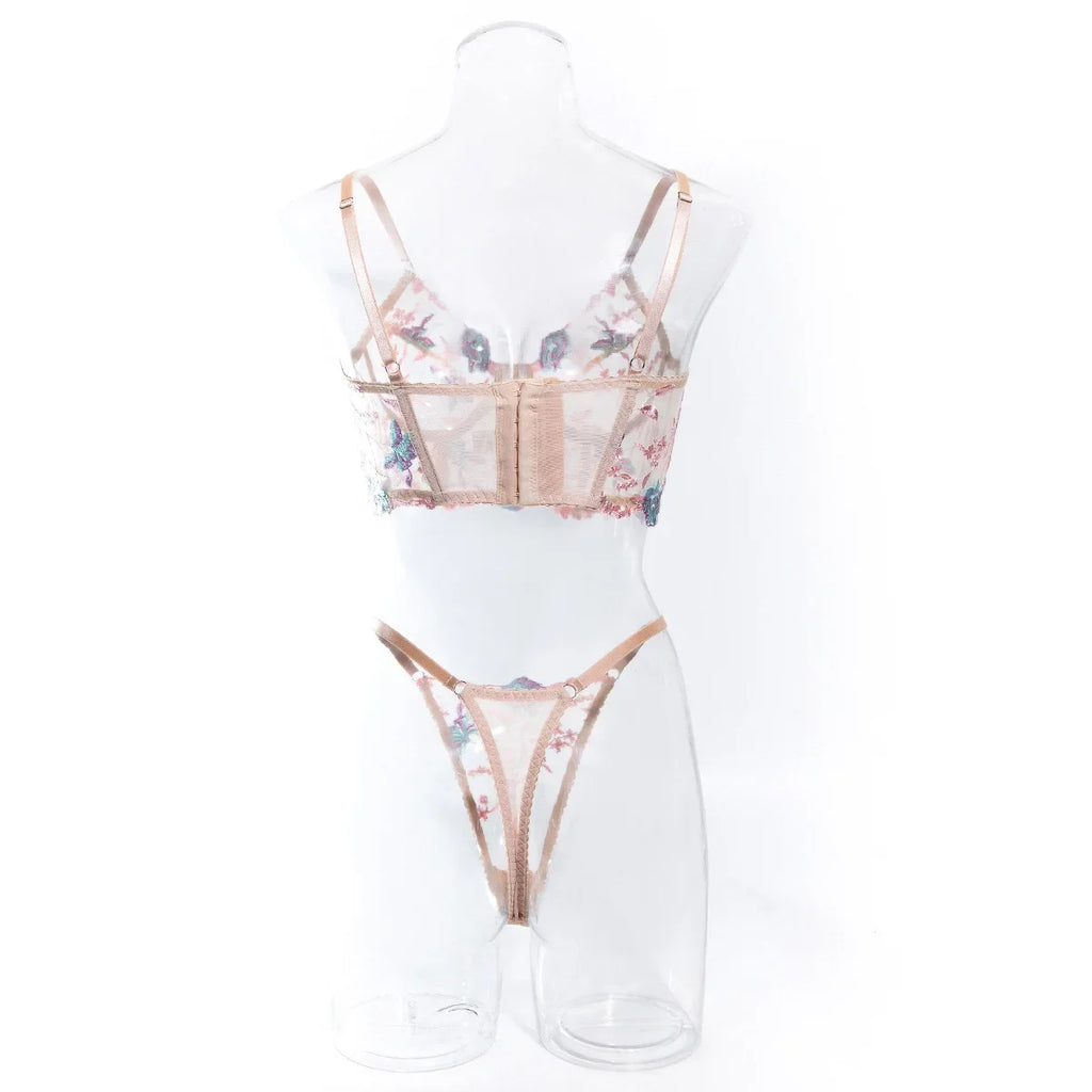 Lace Patchwork Push-Up Lingerie Dress