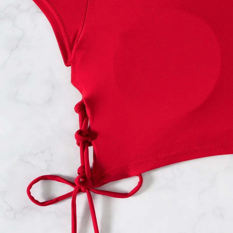 Aria Sport - Drawstring Crop Bikini