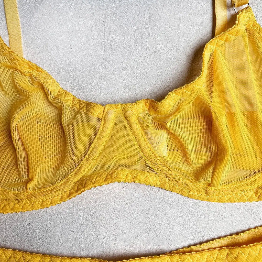 Seamless Lace Push-Up Bra & Panty Set