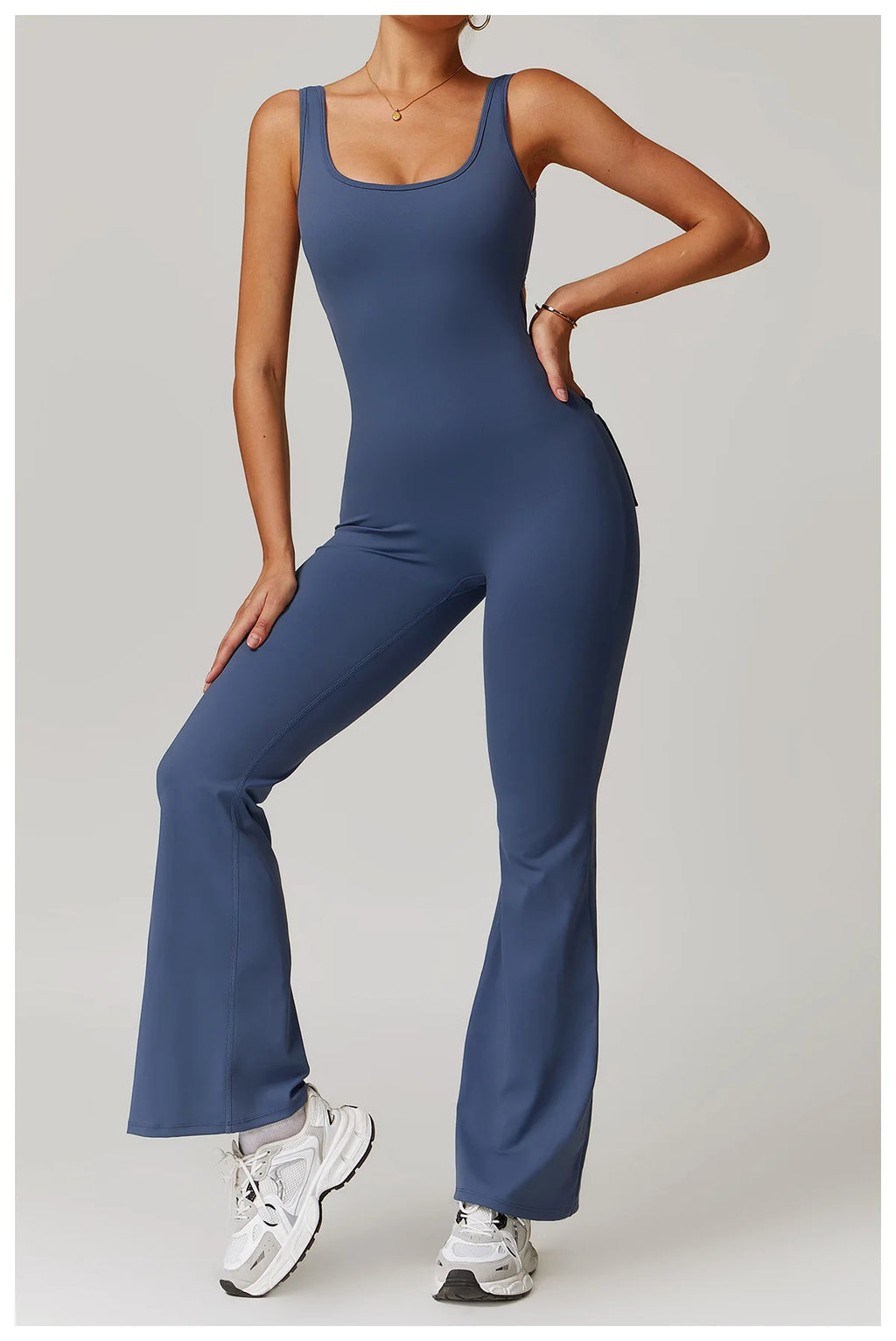 Utility Flare Jumpsuit - Backless