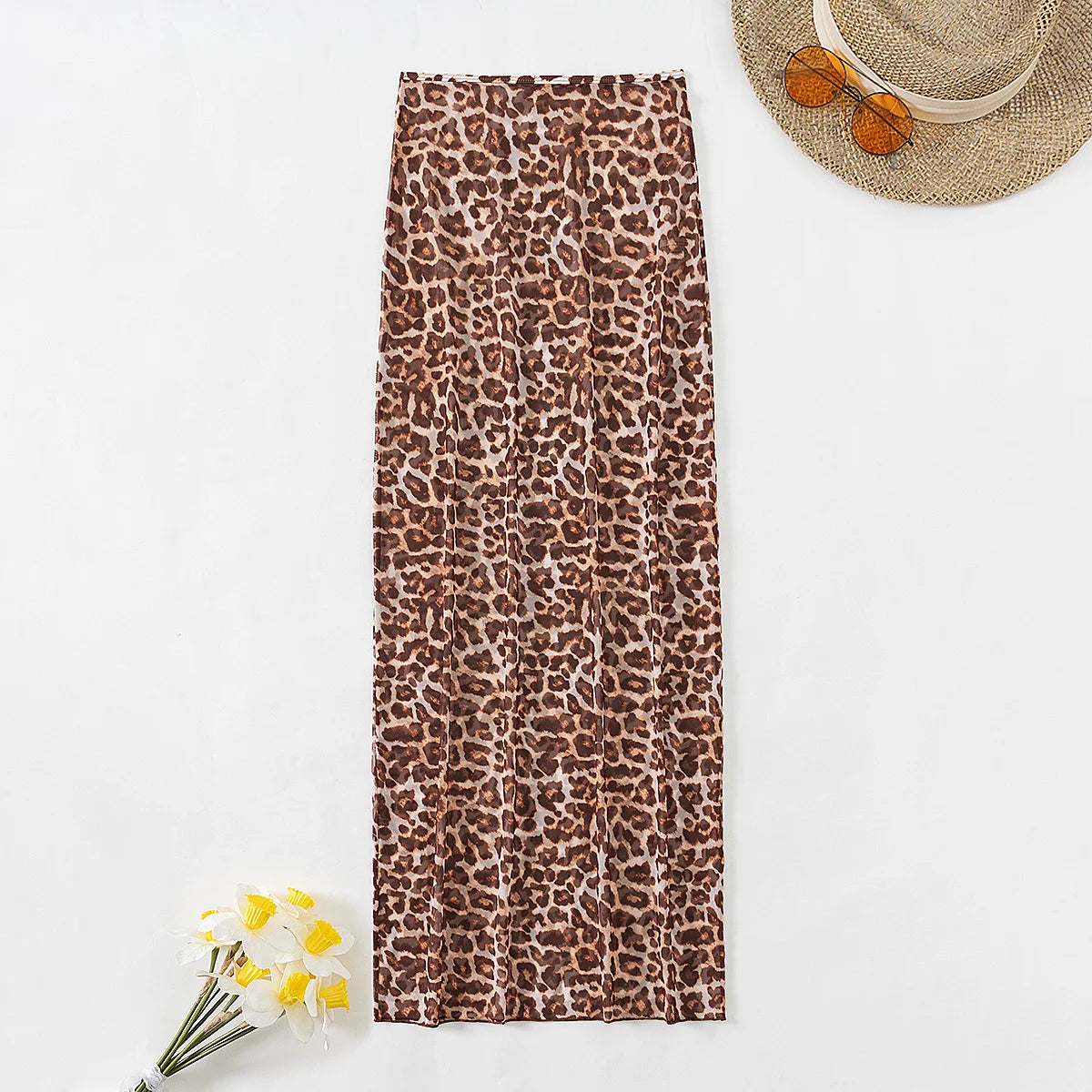 Feline Mesh - High-Waist Skirt