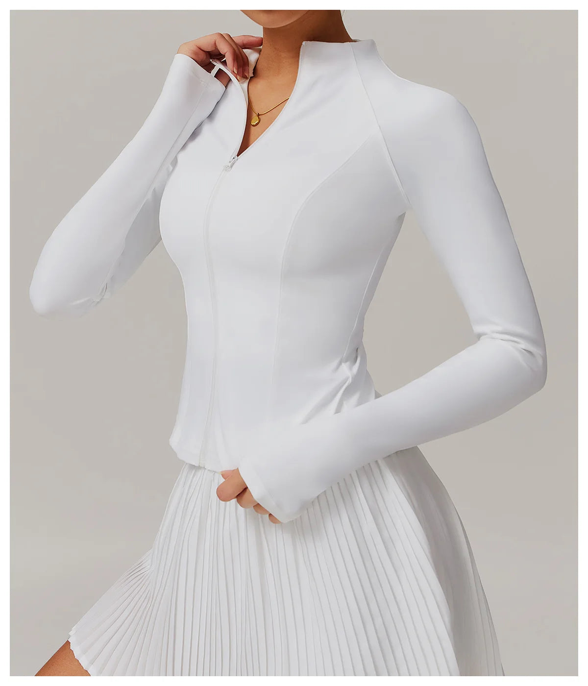 ZipSculpt Jacket - Stand Collar