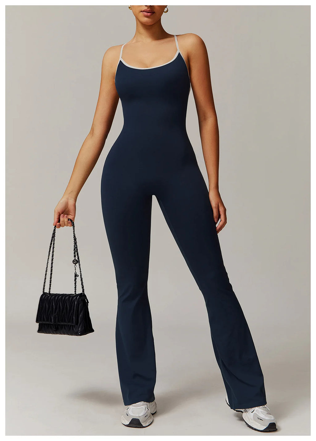 FlareCut Jumpsuit - Backless Strap