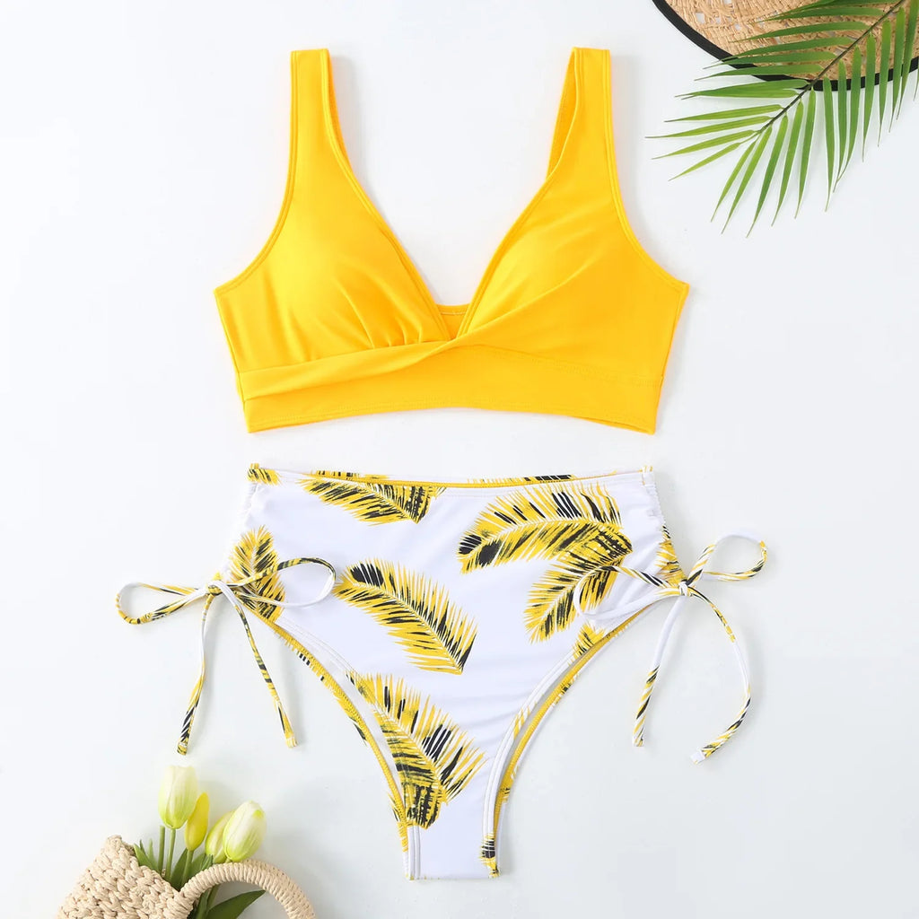 Sexy Bikini 2024 Swimsuit Women Trend Swimwear Female High Waisted Bikinis Sets Korean Swimming for Woman Bathing Suit Beachwear