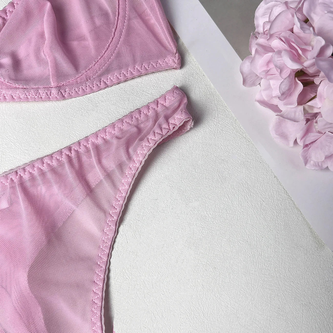 Seamless Lace Push-Up Bra & Panty Set