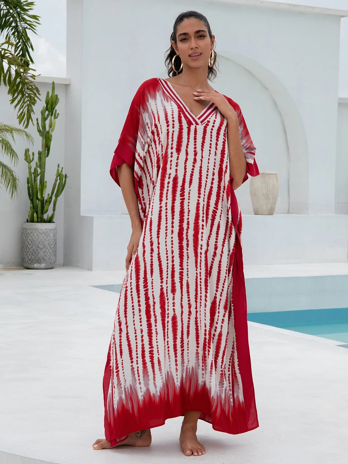 Marina Stripe - Long Robe