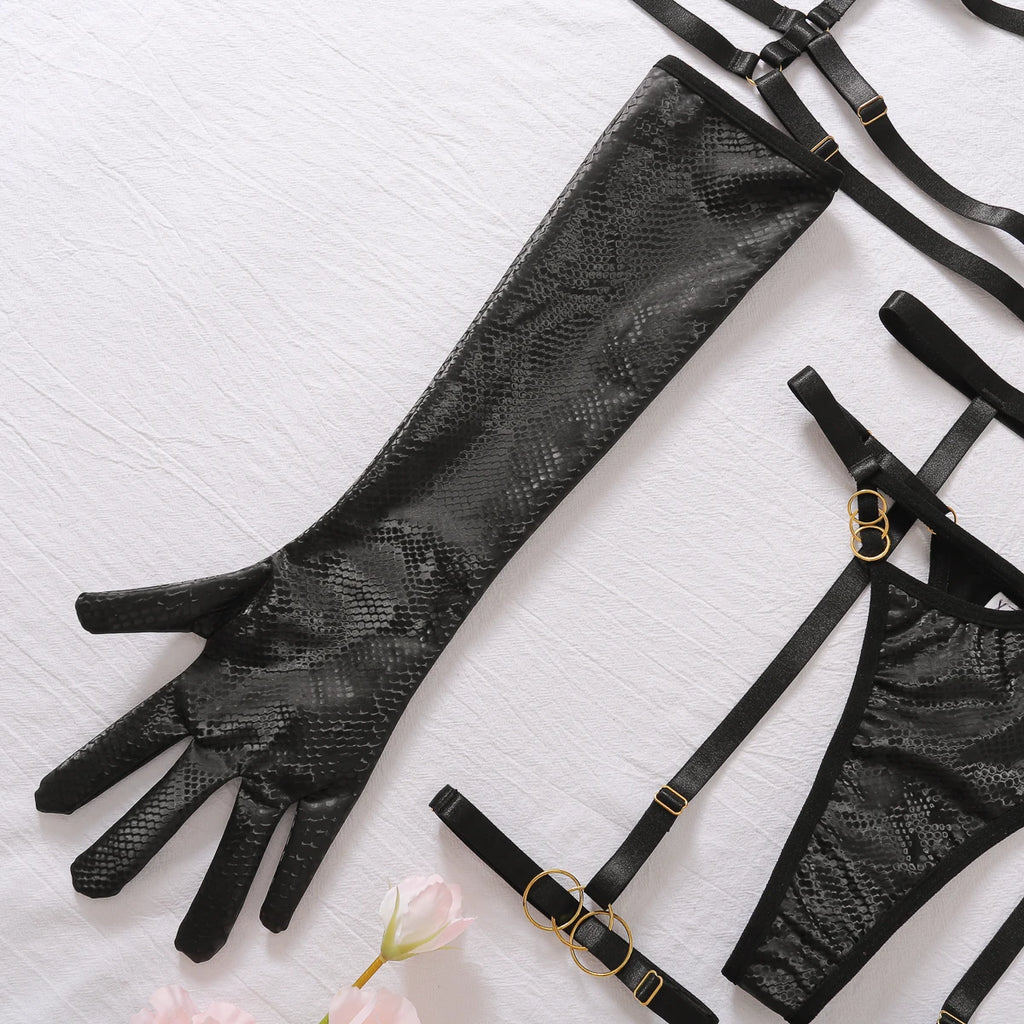 5-Piece Luxury Lace Lingerie Set