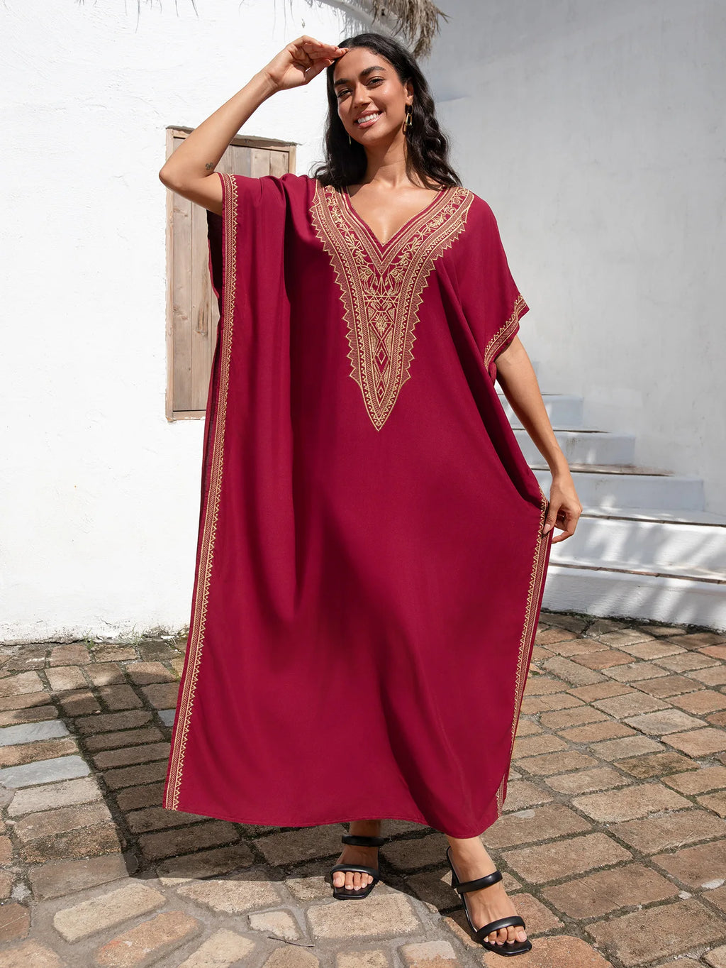 Serene Stitch - Embroidered Robe