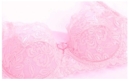 Sexy Lace Flower Bra Transparent Underwear Push Up Bras For Women Bralette Lace Bra Lingerie Intimates Bh Soutien Gorge Fashion