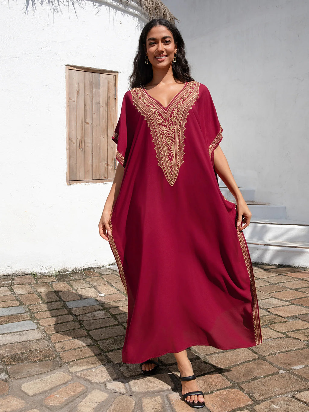 Serene Stitch - Embroidered Robe