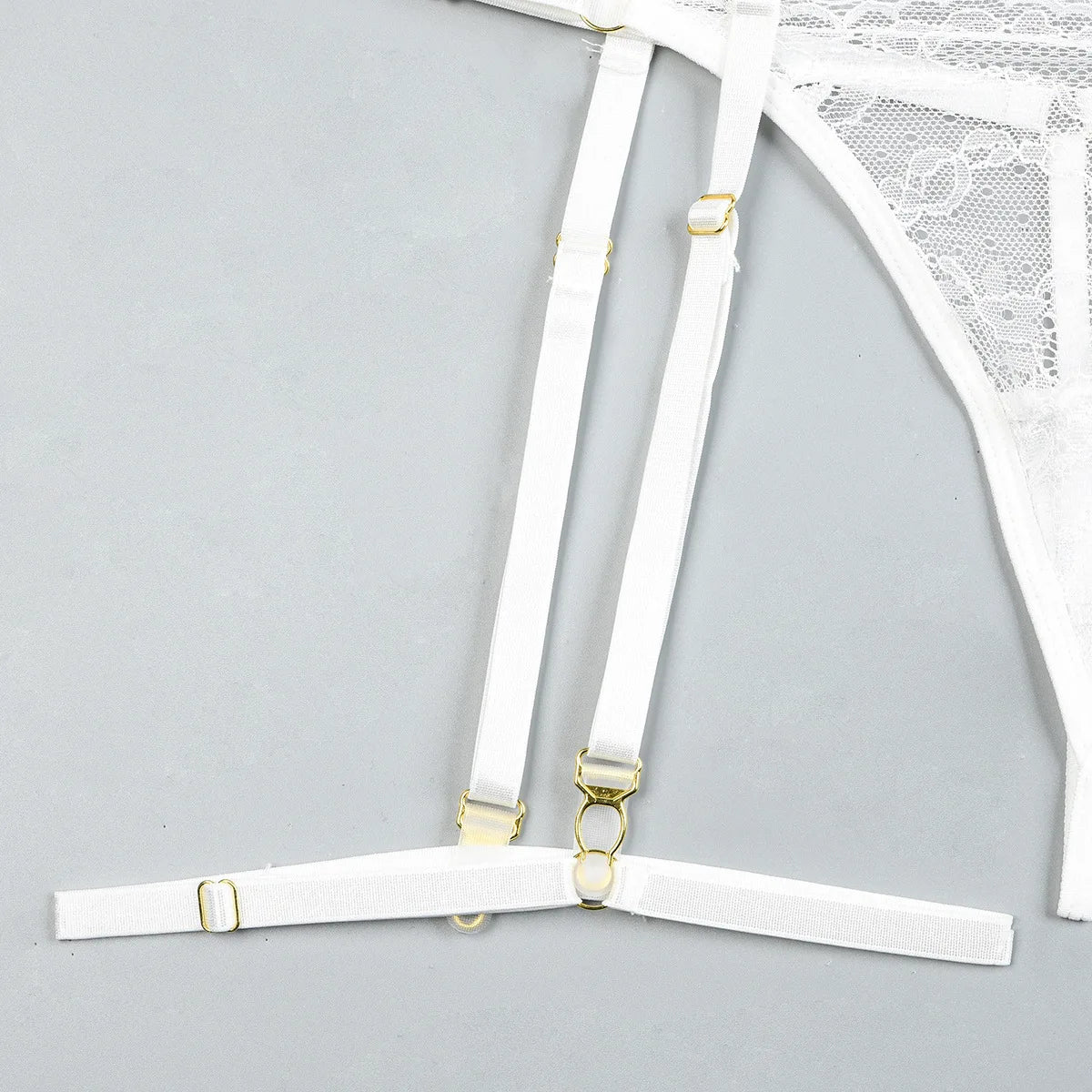 Patchwork Lace Lingerie Set – 3 Piece