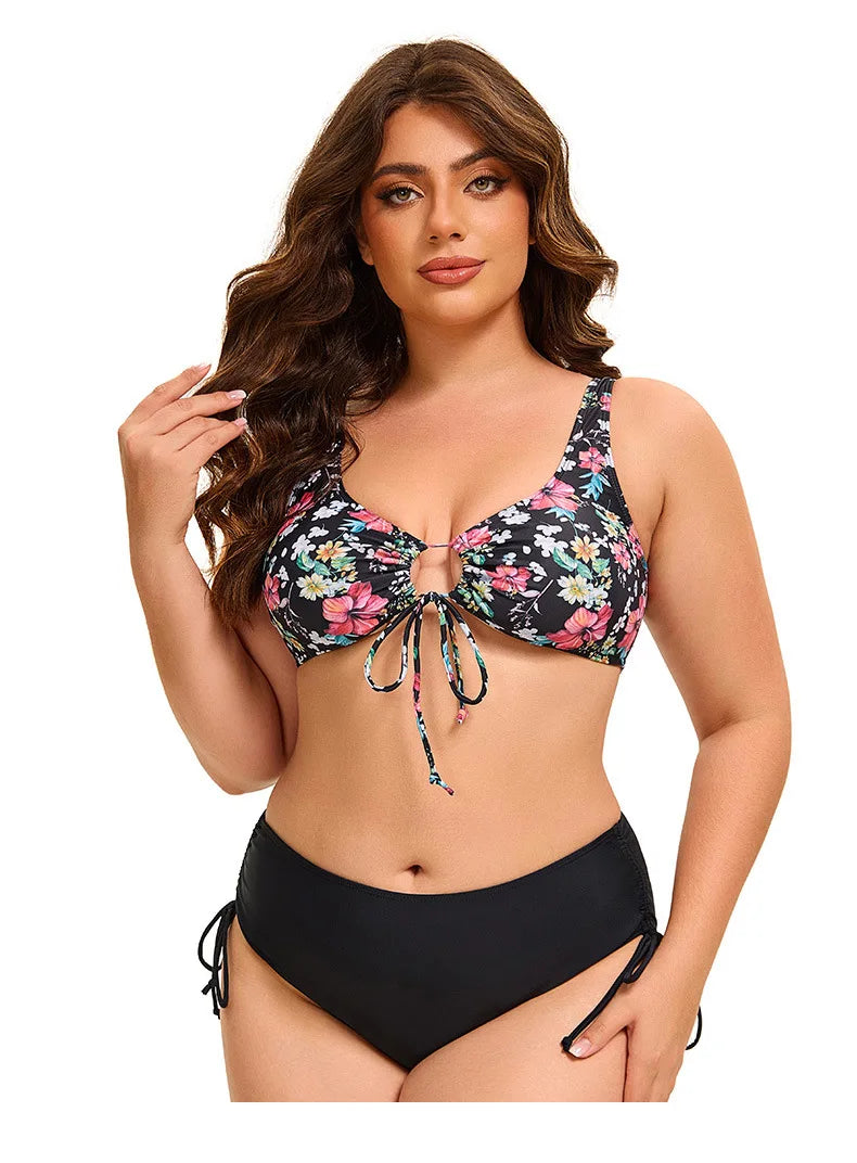 Savanna Bloom - Plus Floral One-Piece