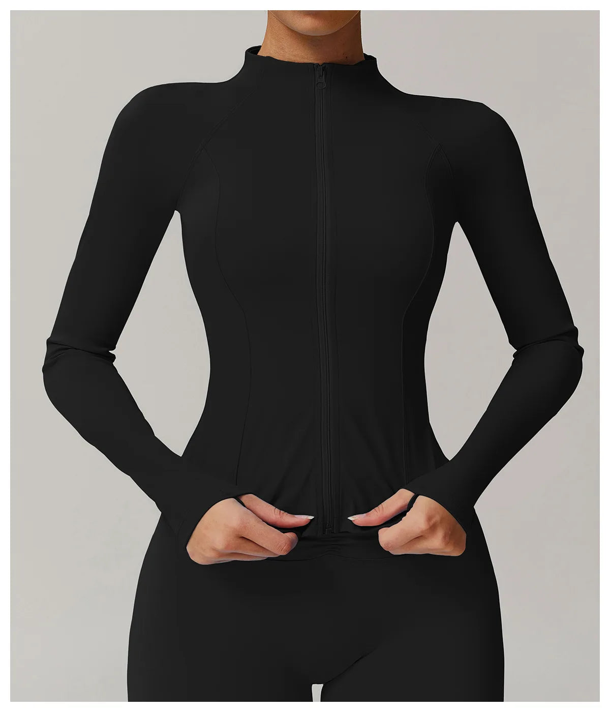 ZipSculpt Jacket - Stand Collar