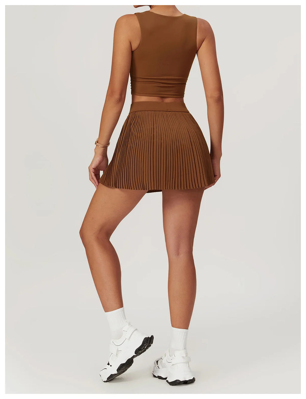 CourtSkirt Set - Vest & Pleat Skirt