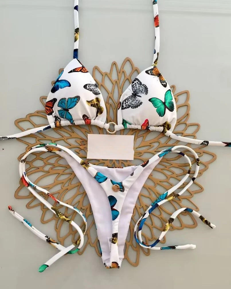 Savanna Luxe – Leopard Trim Bikini