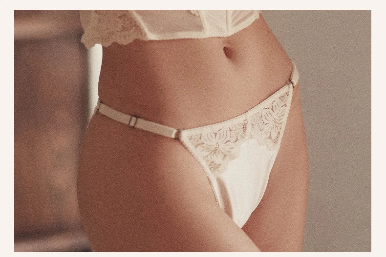 Women’s Sheer Lingerie Bra & Brief Set with Underwire Bralette