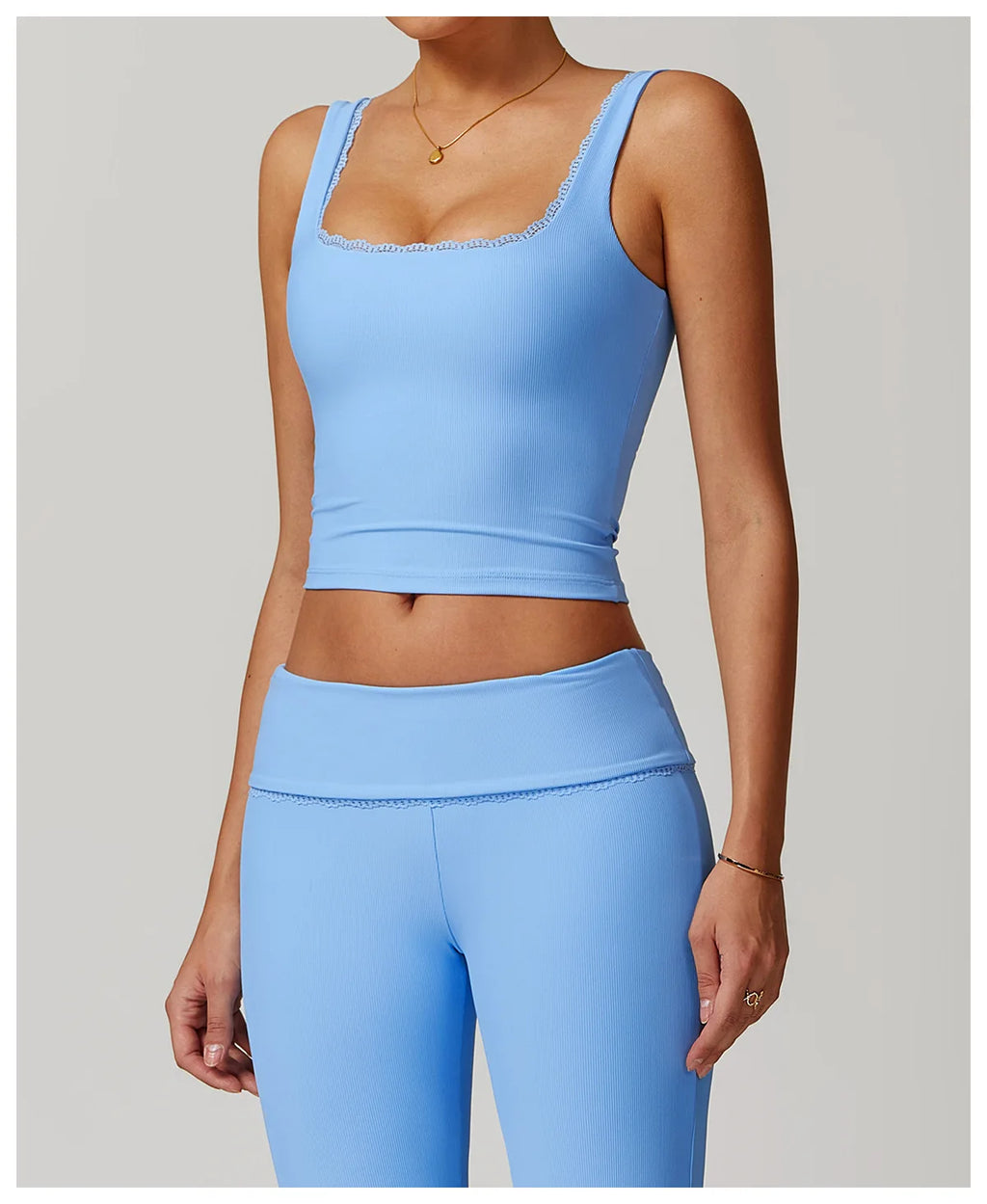 RuffleSquare Bra - Square Neck