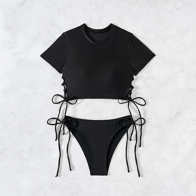 Aria Sport - Drawstring Crop Bikini