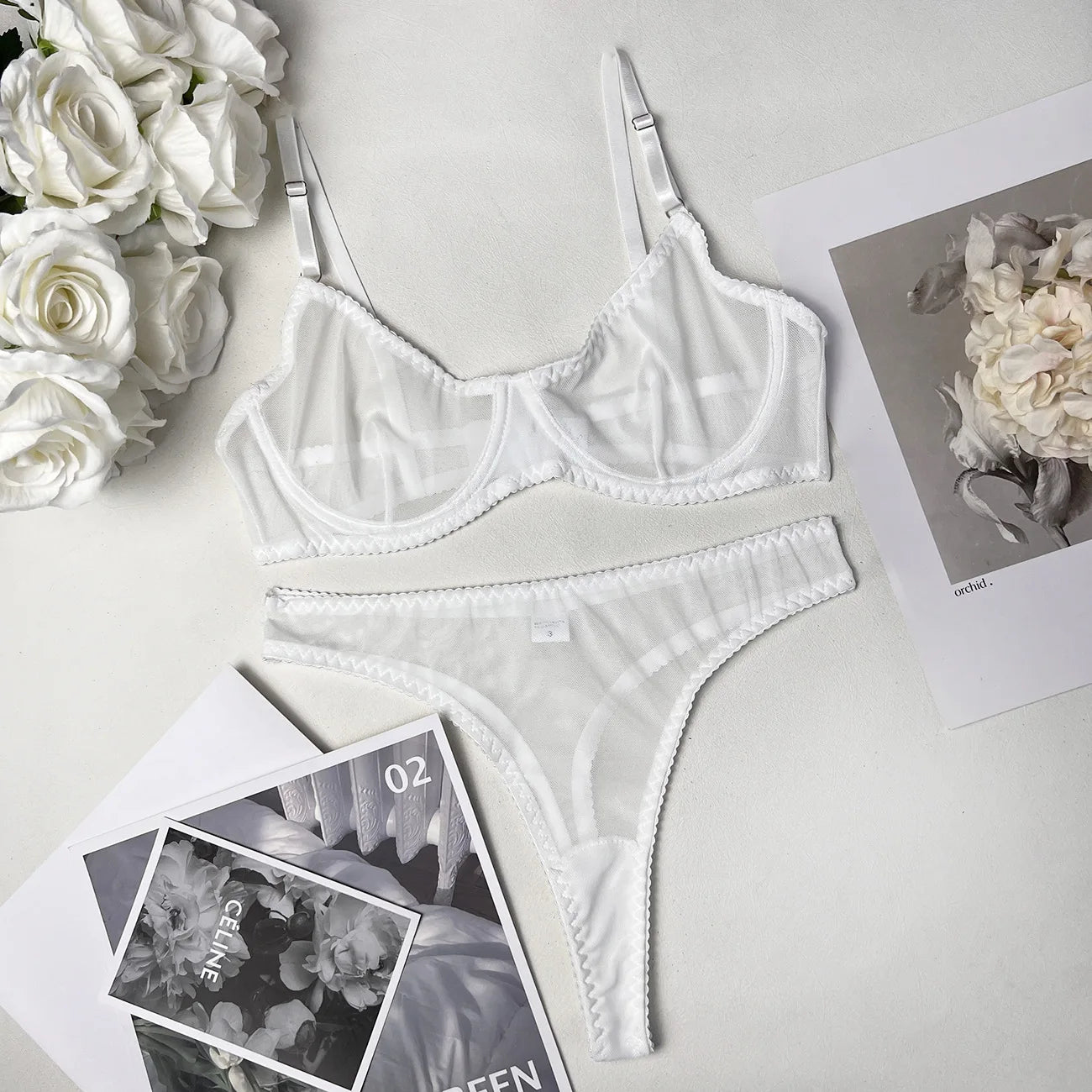 Seamless Lace Push-Up Bra & Panty Set