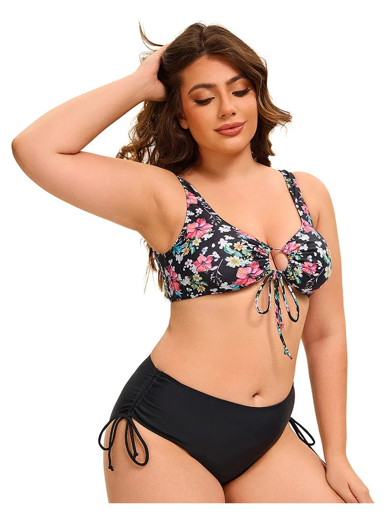 Savanna Bloom - Plus Floral One-Piece