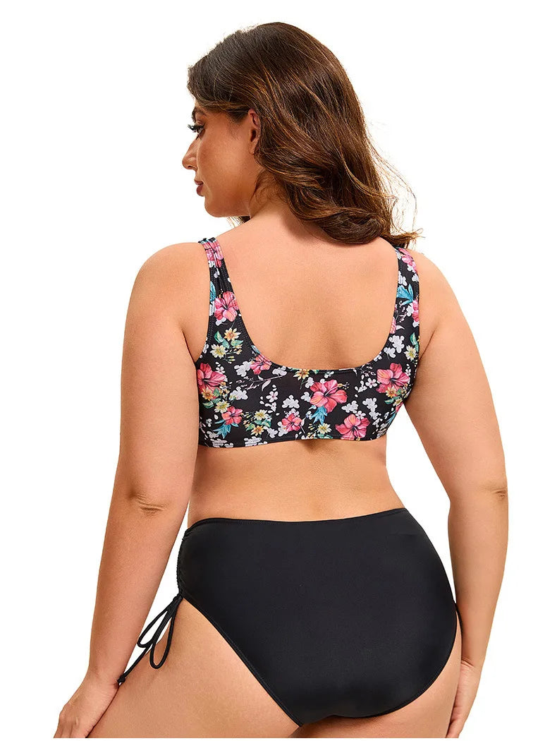 Savanna Bloom - Plus Floral One-Piece