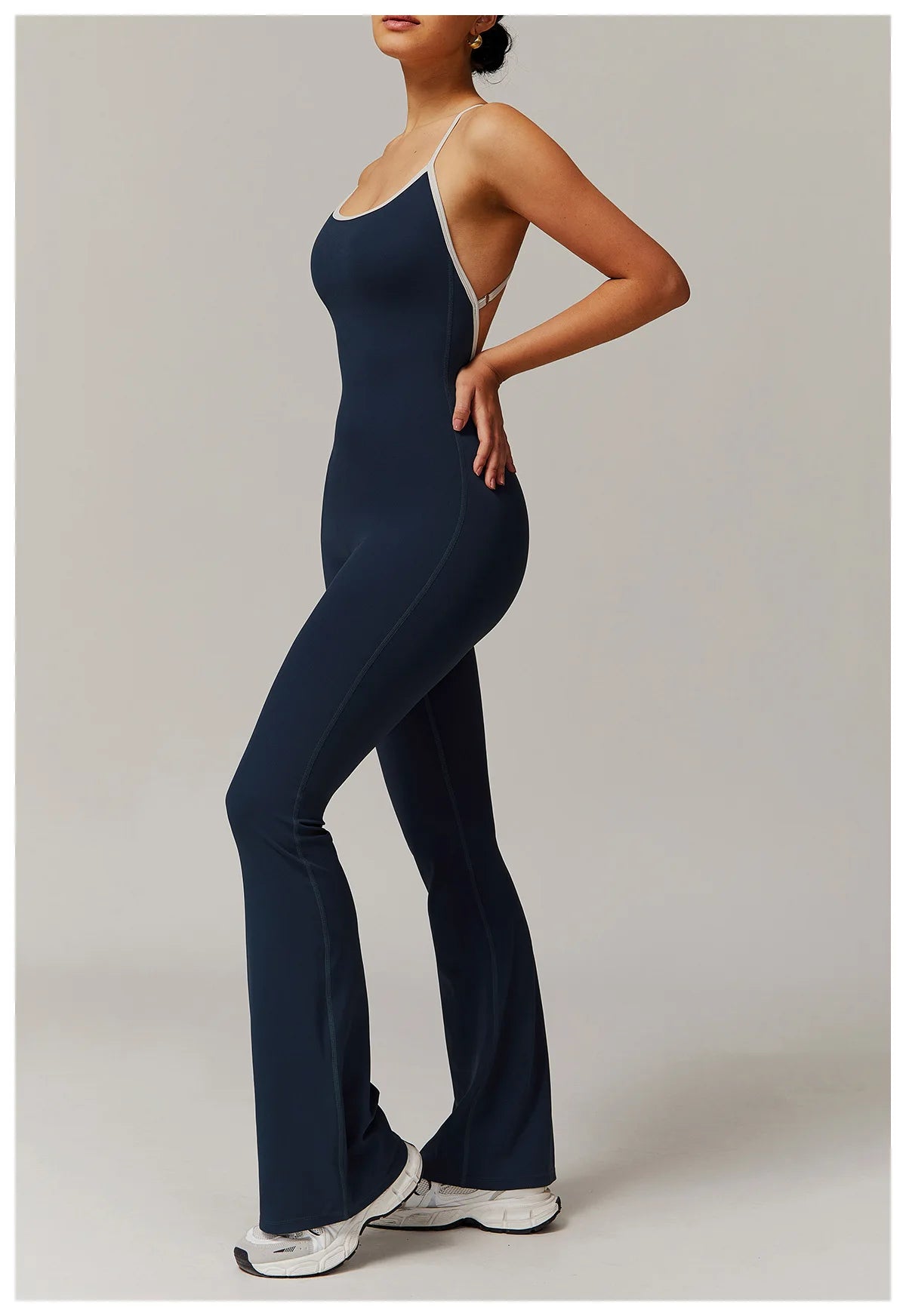 FlareCut Jumpsuit - Backless Strap