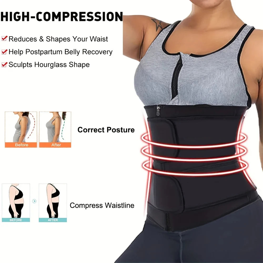 Breathable Neoprene Waist Trainer & Trimmer Belt Shapewear
