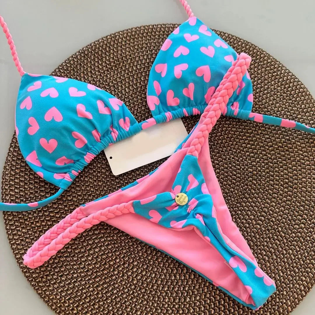Savanna Luxe – Leopard Trim Bikini