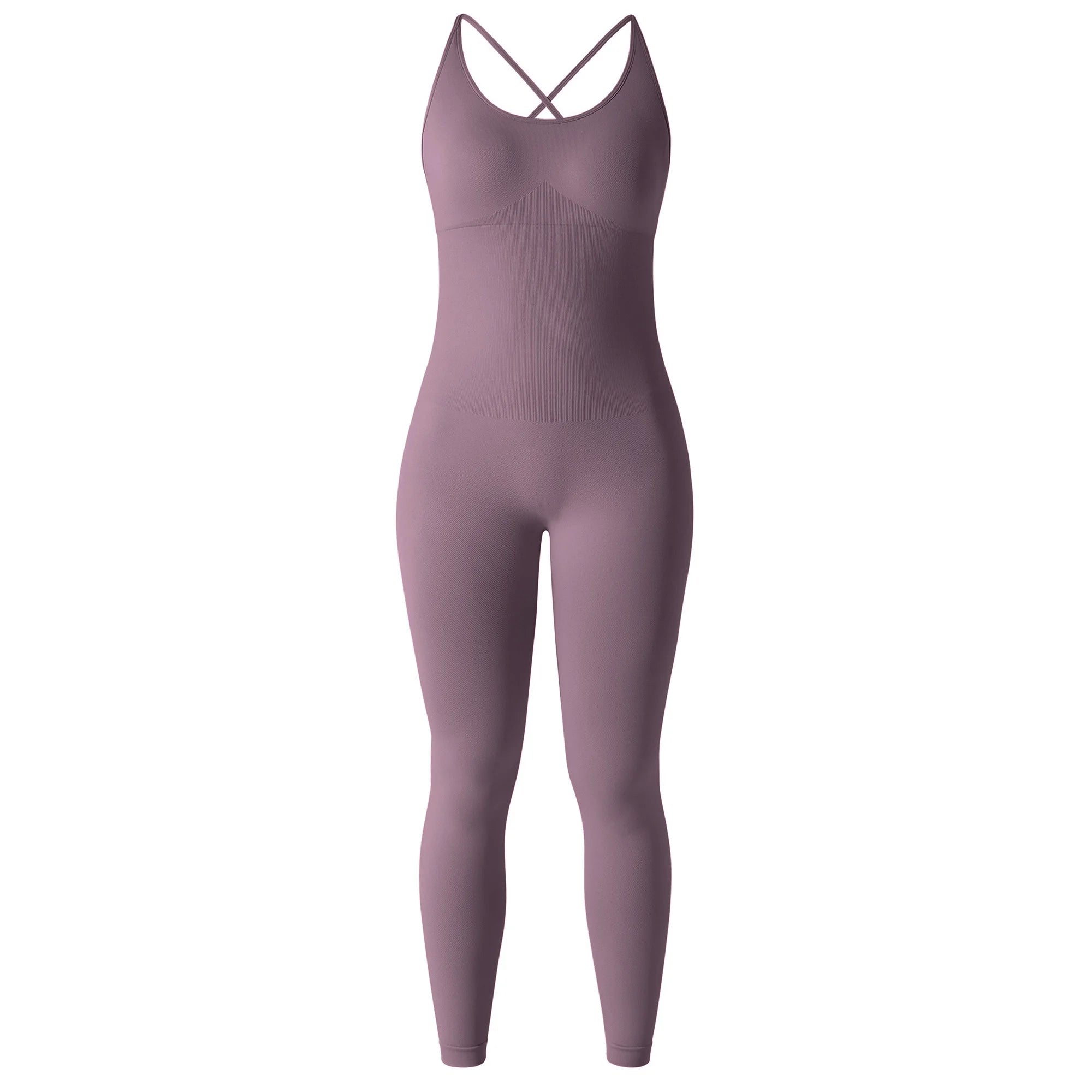 Sleeveless Bodycon Jumpsuit – Women’s Full-Season Fitness & Casual Sporty Playsuit