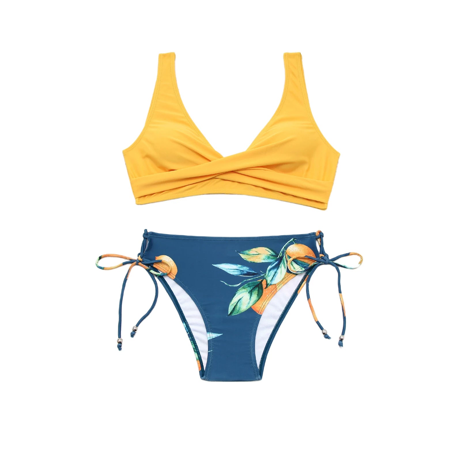 Citrina Sol – Tropical V-Neck Bikini