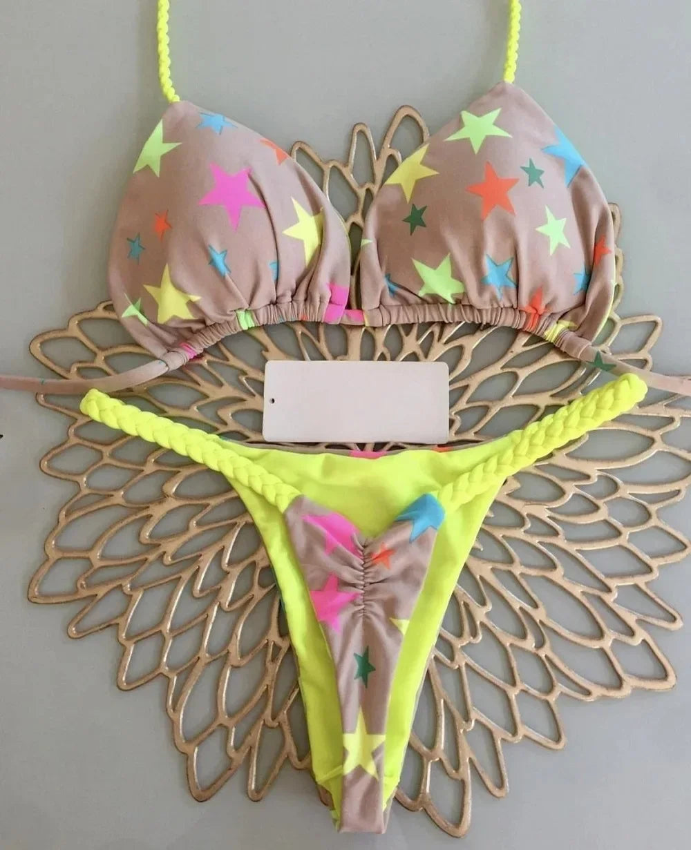 Savanna Luxe – Leopard Trim Bikini