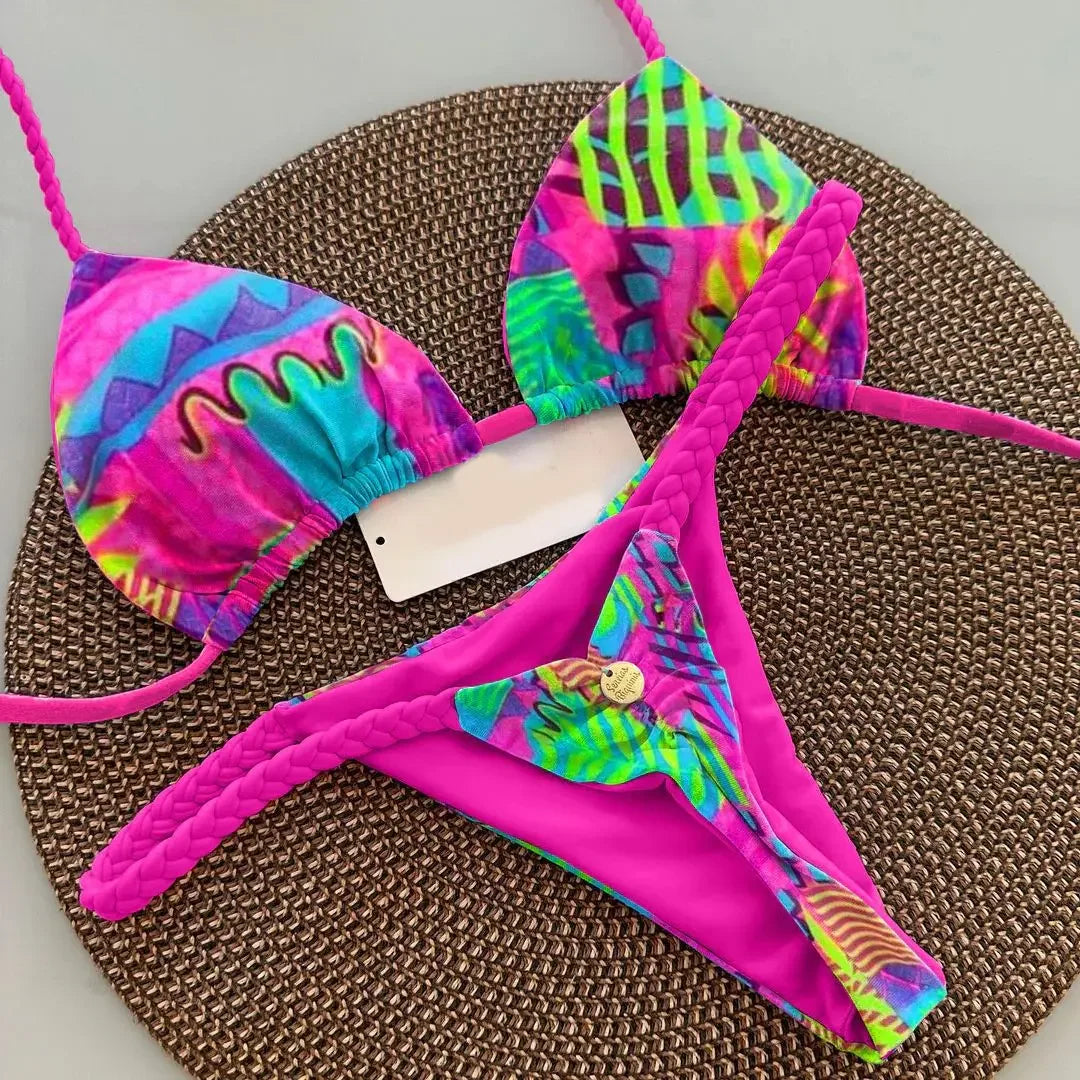 Savanna Luxe – Leopard Trim Bikini