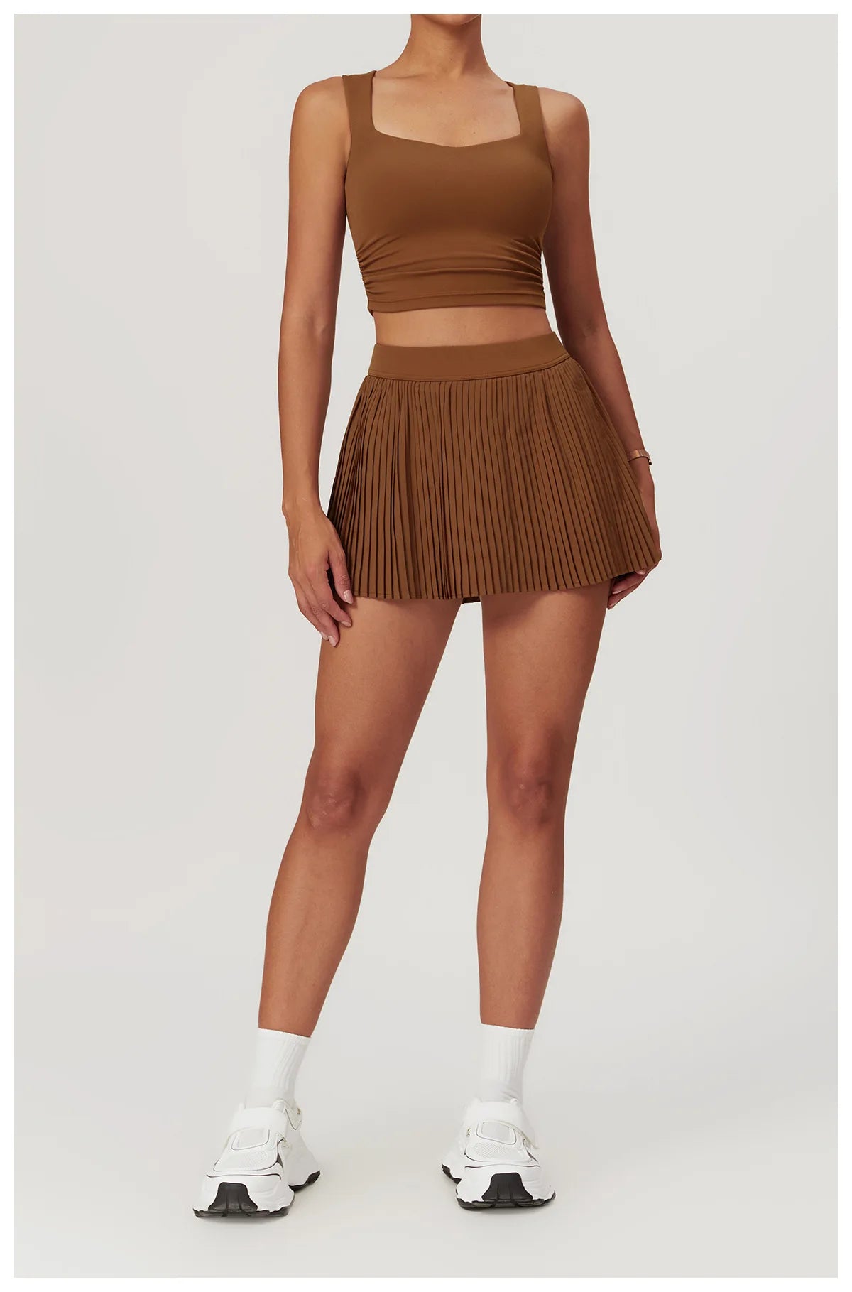 CourtSkirt Set - Vest & Pleat Skirt