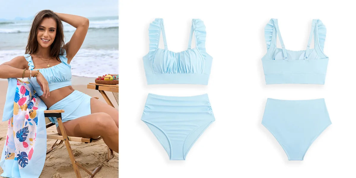 Aurora Frill - High-Waist Bikini