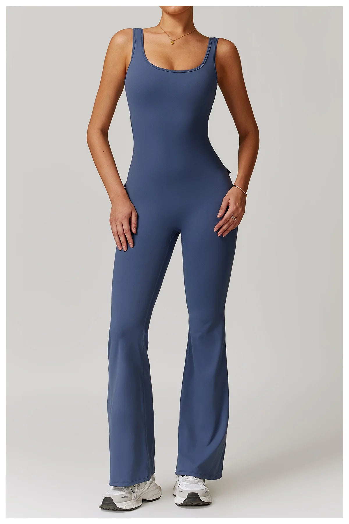 Utility Flare Jumpsuit - Backless