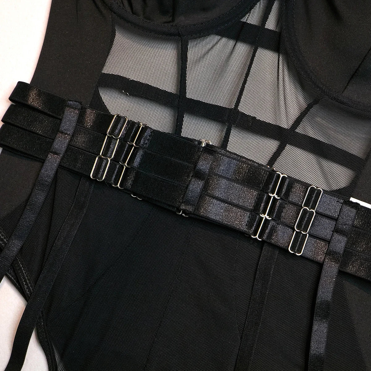 Off-Shoulder Lace Bodysuit – Bandage Fit